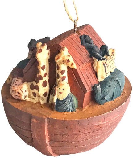 Kubla Crafts Cloisonne 0019- Noah's Ark Ornament