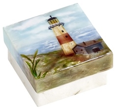 Kubla Crafts Capiz KUB 1 1293 Lighthouse Capiz Box