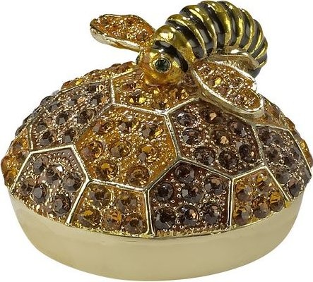 Kubla Crafts Bejeweled Enamel KUB 1 3314 Honey Bee Box