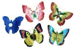 Kubla Crafts Cloisonne KUB 1 4398M Cloisonne Butterfly Magnet Set of 4
