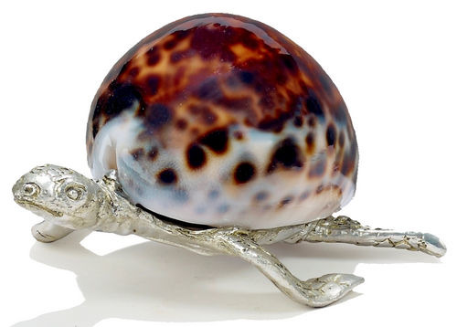 Kubla Crafts Bejeweled Enamel KUB 1167 Sea Turtle Sculpture