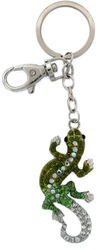 Kubla Crafts Bejeweled Enamel KUB 1483 Key Ring Gecko