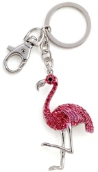 Kubla Crafts Bejeweled Enamel KUB 1487 Flamingo Keyring