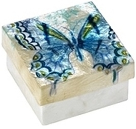 Kubla Crafts Capiz 1551 Butterfly Capiz Box