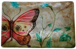Kubla Crafts Capiz 1671 Large Capiz Butterfly Tray