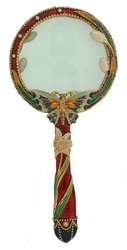 Kubla Crafts Cloisonne KUB 2 3139 Jeweled Butterfly Magnifying Glass