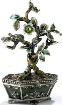 Kubla Crafts Bejeweled Enamel KUB 2 3392 Bonsai Tree
