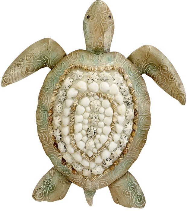 Kubla Crafts Capiz 2150 Sea Turtle Shells Wall Decor