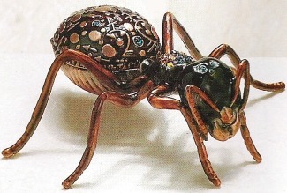 Kubla Crafts Bejeweled Enamel KUB 3617 Large Ant Box