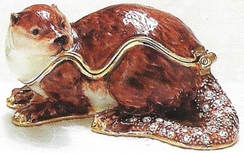 Kubla Crafts Bejeweled Enamel KUB 3841 Otter Box