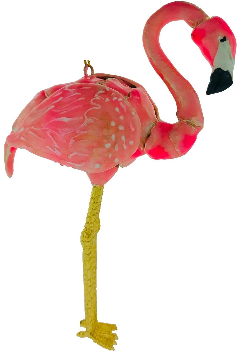 Special Sale SALE4310 Kubla Crafts Cloisonne 4310 Jeweled Arti Flamingo Ornament