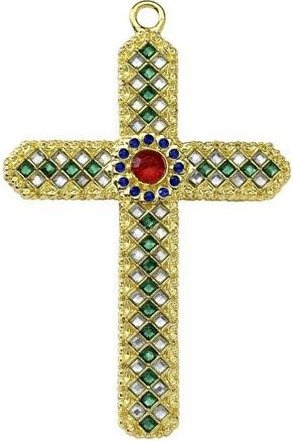 Kubla Crafts Cloisonne 4705 Cross Ornament