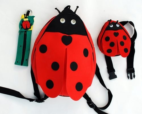 Kubla Crafts Soft Sculpture 6815 Ladybug Backpack