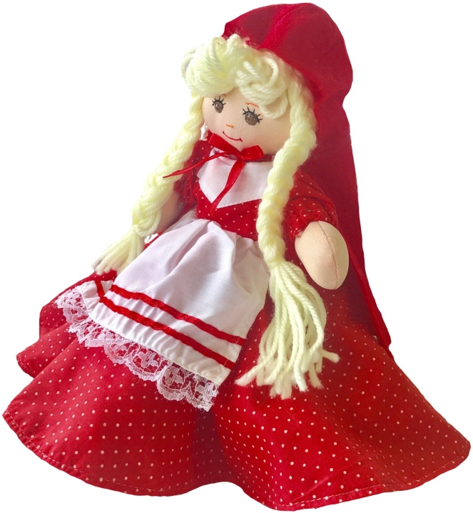 Kubla Crafts Soft Sculpture 7754 Flip Flop Doll Red Riding Hood