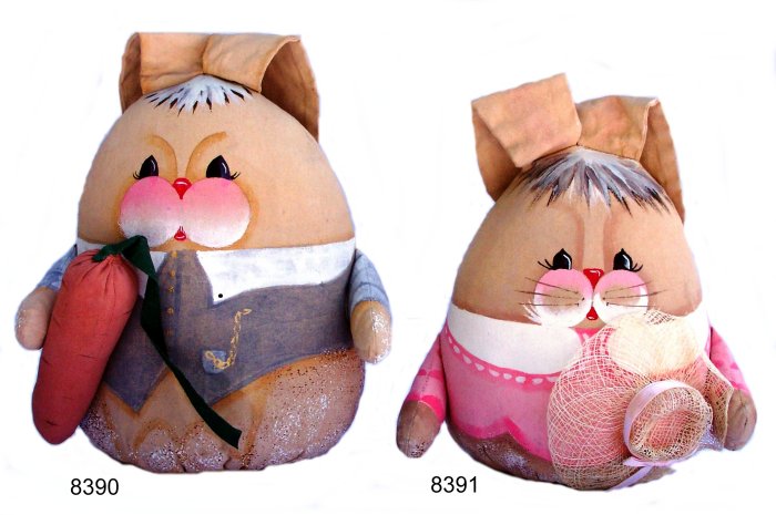 Kubla Crafts Soft Sculpture KUBSFT 8391 Stuffed Bunny Large Father