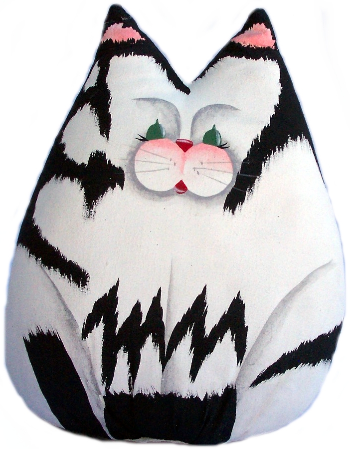 Kubla Crafts Soft Sculpture KUB 8395 Stuffed Large Cat