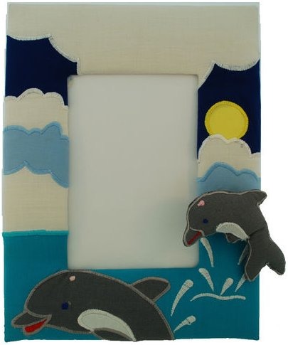Kubla Crafts Soft Sculpture KUB 8512 Photo Frame Dolphin