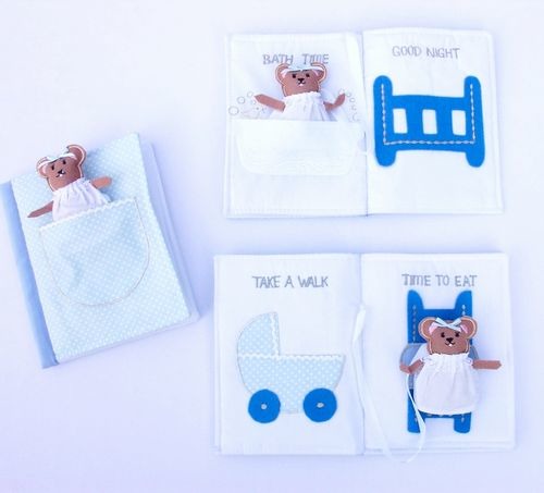 Kubla Crafts Soft Sculpture 8649 Baby Bear Book