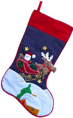 Special Sale SALE8793A Kubla Crafts Soft Sculpture 8793A Christmas Eve Christmas Stocking