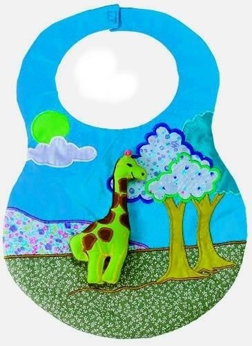 Kubla Crafts Soft Sculpture 8843 Giraffe Bib