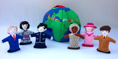 Kubla Crafts Soft Sculpture 8989 Children of the World Globe Playhouse