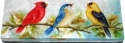 Kubla Crafts Capiz 1288 Song Birds Long Capiz Box