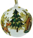 Kubla Crafts Cloisonne 1300A Reindeer Cloisonne Glass Ball Ornament