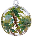 Kubla Crafts Cloisonne 1303N PalmTree Cloisonne Glass Ball Ornament