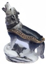 Kubla Crafts Bejeweled Enamel 3101 Wolf Box