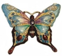 Kubla Crafts Bejeweled Enamel KUB 0 3112 Butterfly Box