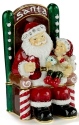 Kubla Crafts Bejeweled Enamel 3615 Santa with Child Box