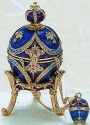 Kubla Crafts Bejeweled Enamel 3760 Egg Box and Necklace