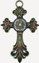 Kubla Crafts Bejeweled Enamel 3771 Jeweled Cross Ornament