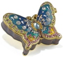 Kubla Crafts Bejeweled Enamel KUB 0 4037B Butterfly Box