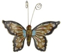 Kubla Crafts Cloisonne 4767BR Bejeweled Brown Butterfly Ornament