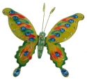 Kubla Crafts Cloisonne 4768BP Bejeweled Ornament Butterfly White