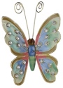 Kubla Crafts Cloisonne 4777LB Bejeweled Light Blue Butterfly Ornament