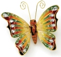 Special Sale SALE4787YL Kubla Crafts Cloisonne 4787YL Bejeweled Butterfly Ornament
