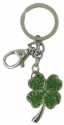 Kubla Crafts Bejeweled Enamel 1449 Clover Key Ring