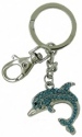 Kubla Crafts Bejeweled Enamel 1468 Dolphin Key Ring