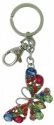 Kubla Crafts Bejeweled Enamel 1470 Butterfly Key Ring