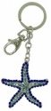 Kubla Crafts Bejeweled Enamel 1471 Starfish Key Ring