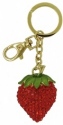 Kubla Crafts Bejeweled Enamel KUB 00 1474 Strawberry Key Ring