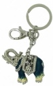 Kubla Crafts Bejeweled Enamel 1479 Elephant Key Ring