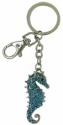 Kubla Crafts Bejeweled Enamel KUB 00 1498 Seahorse Key Ring