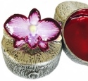 Kubla Crafts Bejeweled Enamel 3061 Mini Box Orchid