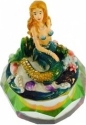 Kubla Crafts Bejeweled Enamel 3069 Glass Box Mermaid