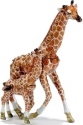 Kubla Crafts Bejeweled Enamel KUB 00 3793 Giraffe and Baby Box