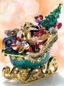 Kubla Crafts Bejeweled Enamel 4086 Sleigh of Toys Box