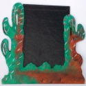 Kubla Crafts Bejeweled Enamel 0029 Cactus Tin Metal Frame